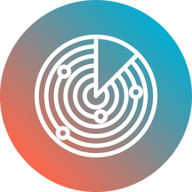 Bir pusulanın vektör illüstrasyonu