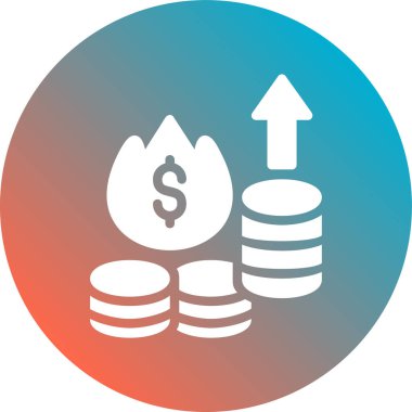 İş ve finans simgesinin vektör illüstrasyonu