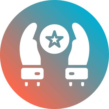 Bir simgenin yıldızının vektör illüstrasyonu