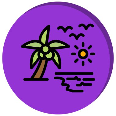 Kumsal. Web simgesi basit illüstrasyon