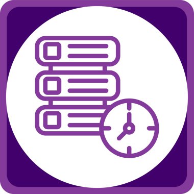 Zaman simgesi vektör illüstrasyonu