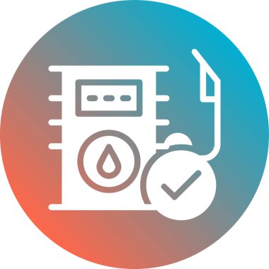 Güç istasyonu simgesinin vektör illüstrasyonu