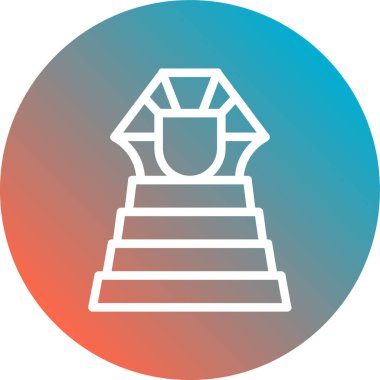 kupa ikonu vektör illüstrasyonu