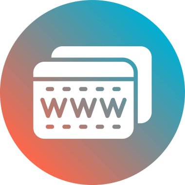 Web sitesi için web simgesi. vektör illüstrasyonu