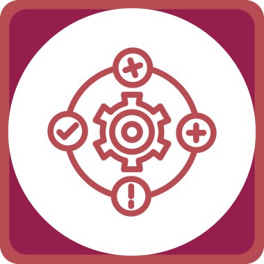 Dişliler. Web simgesi basit illüstrasyon