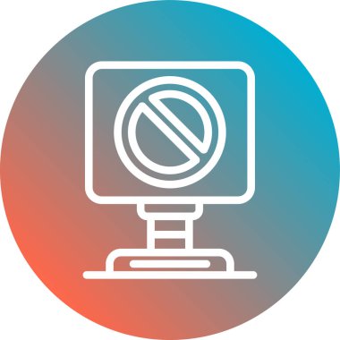 İşaret simgesi yok, vektör illüstrasyonu