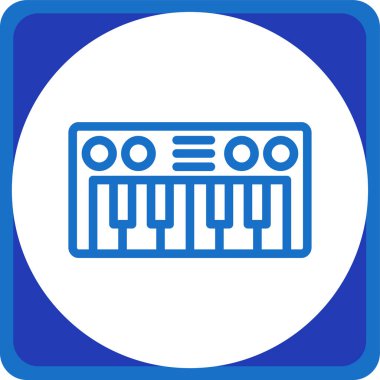 Mikroişlemci simgesi. Web için basit mikro devre vektör simgeleri çizimi