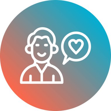 İnsan simgesinin vektör illüstrasyonu