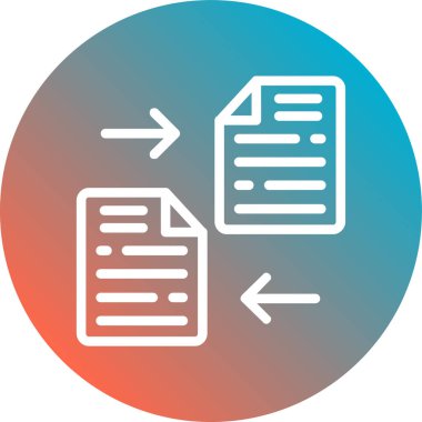 Dosya. Web simgesi basit illüstrasyon