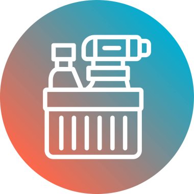 Temizleme simgesinin vektör illüstrasyonu