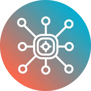 seo modern simgesinin vektör illüstrasyonu