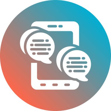 ileti ikonu vektör illüstrasyonu