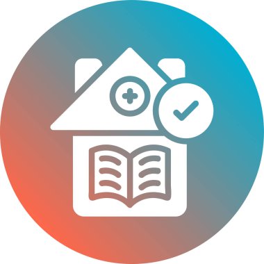 ev sigortası ikonu vektör illüstrasyon tasarımı