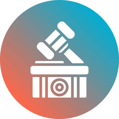 yasa vektörü glyph çember tasarımı