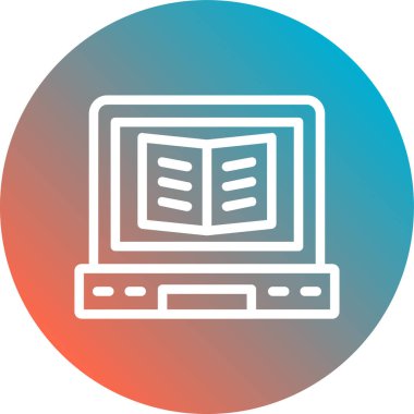 Kitap simgesinin vektör illüstrasyonu