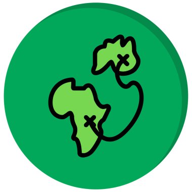 Dünya simgesine sahip gezegen, vektör illüstrasyonu