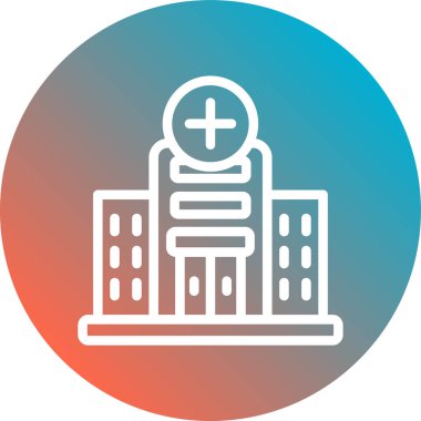 Hastane Simgesi Vektör İllüstrasyonu