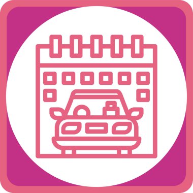 Benzersiz taksi vektör simgesi