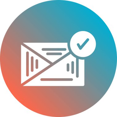 E- posta simgesinin vektör illüstrasyonu