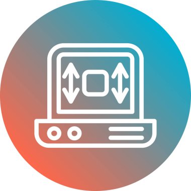 Modern simgenin vektör illüstrasyonu