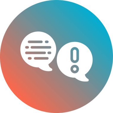 Soru işareti düz ikon vektör çizimi