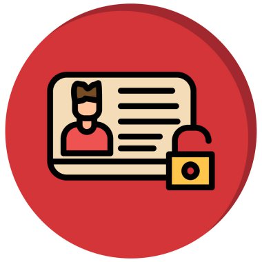 Belge. Web simgesi basit illüstrasyon