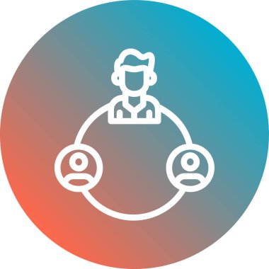 İnsan simgesinin vektör illüstrasyonu