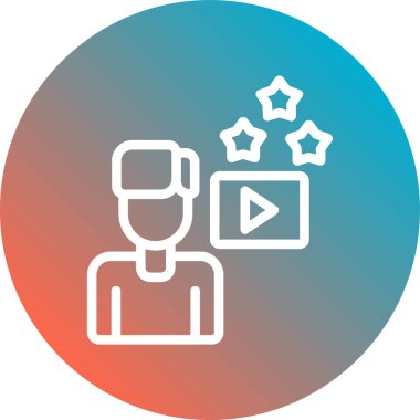 eşsiz yaratıcı vektör çizgisi simgesi