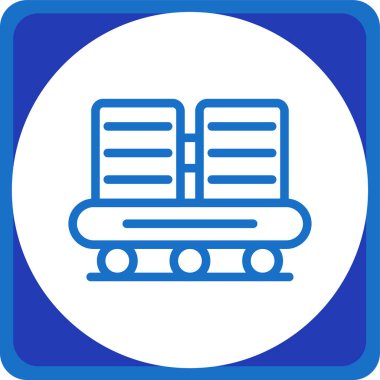 tren. Web simgesi basit illüstrasyon