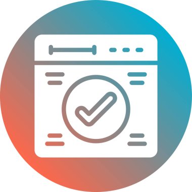 onay listesi düz simgesini, vektör, illüstrasyon