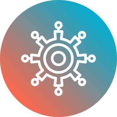 Teçhizat Web simgesi basit illüstrasyon