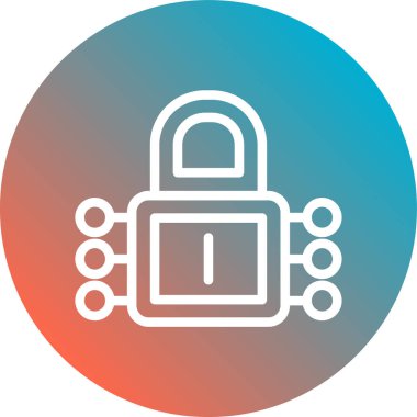 kilit simgesi, vektör illüstrasyonu