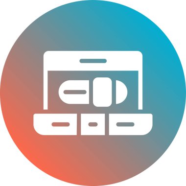 Vektör illüstrasyonu, simge ögesi arkaplanı