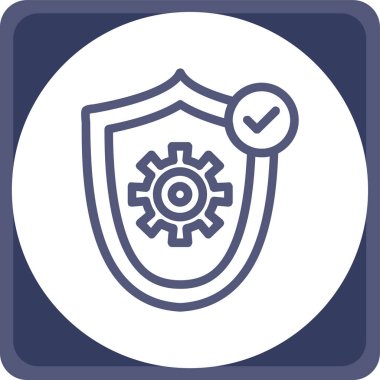 kalkan ağ simgesi, vektör tasarımı