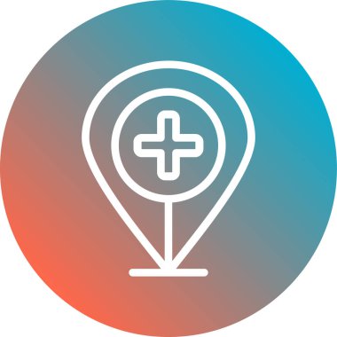 konum pin vektör simgesi modern basit vektör