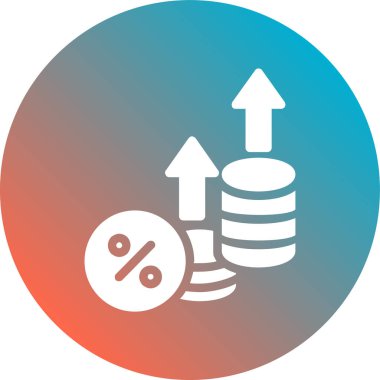 İş ve finans simgesinin vektör illüstrasyonu
