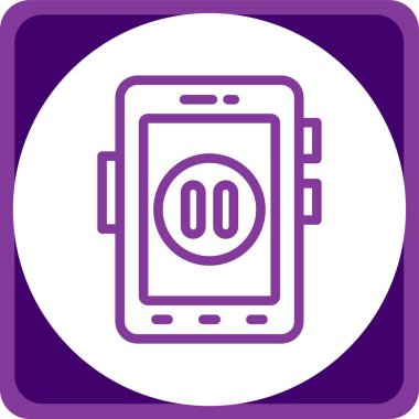 akıllı telefon aygıtı ikon vektör çizimi