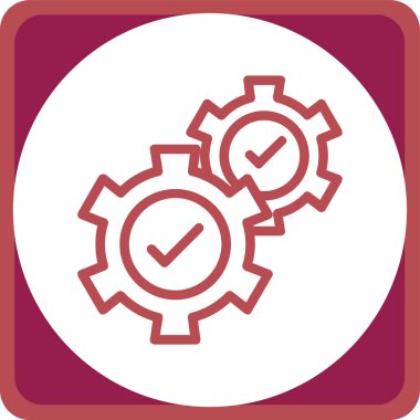 Dişliler. Web simgesi basit tasarım