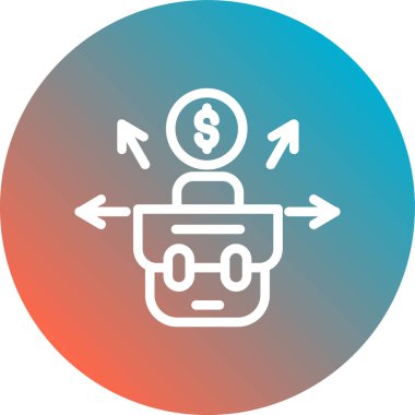 vektör para simgesi illüstrasyonu