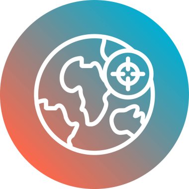 Bir dünya küresinin vektör illüstrasyonu