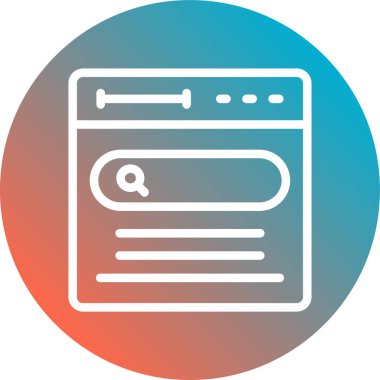 seo modern simgesinin vektör illüstrasyonu