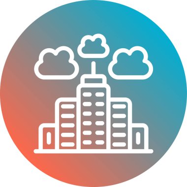 bulut hesaplama simgesi, vektör illüstrasyonu