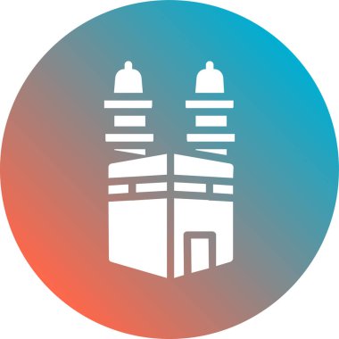 Modern binanın vektör illüstrasyonu