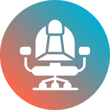 Sandalye. Web simgesi basit illüstrasyon