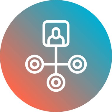 Kullanıcı simgesinin vektör çizimi