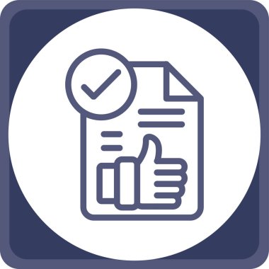 Bir belge simgesinin vektör illüstrasyonu