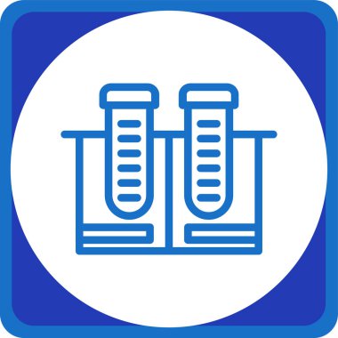 test tüpleri vektör simgesi