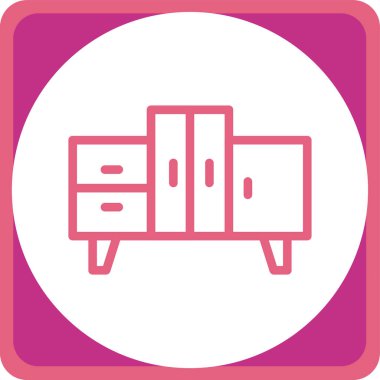 Modern mobilyaların vektör illüstrasyonu