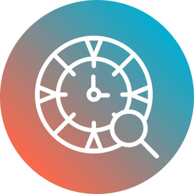 Saat simgesinin vektör illüstrasyonu