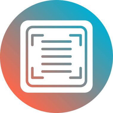 Belge simgesinin vektör illüstrasyonu